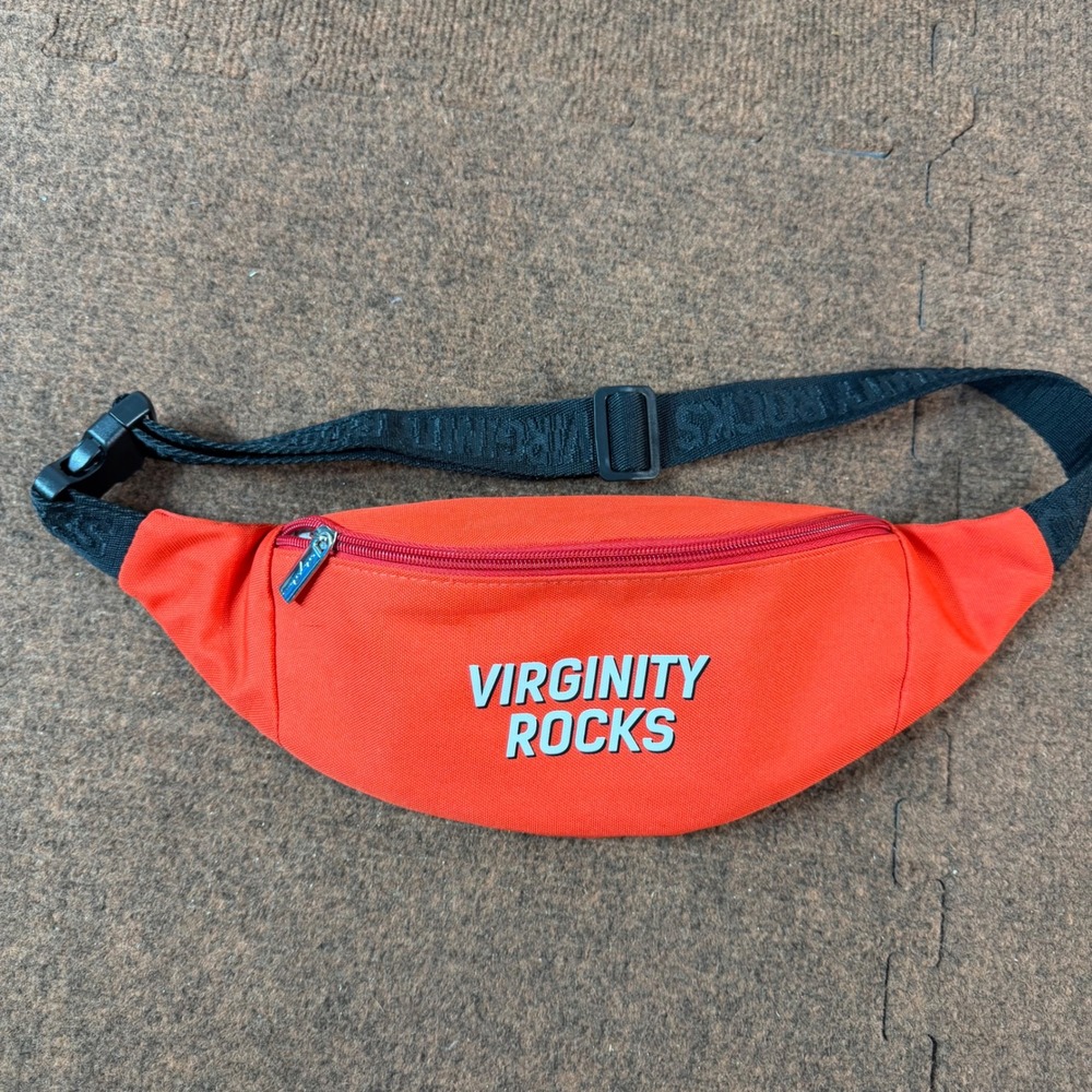 New no tag Danny Duncan Virginity Rocks Orange Fanny Pack Waist Bag Streetwear